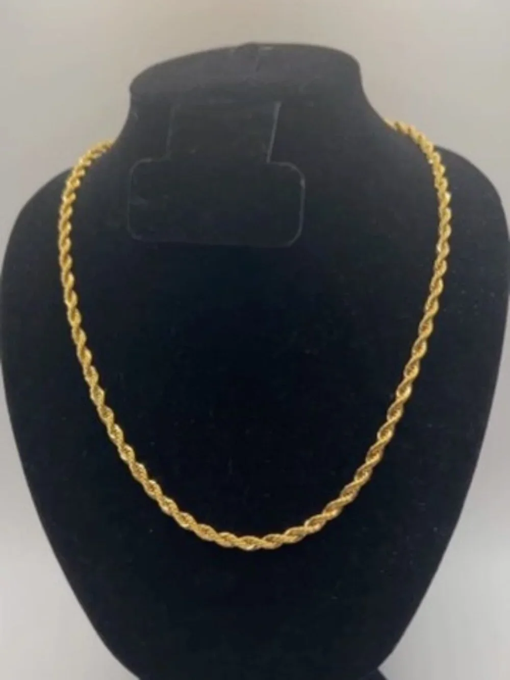 Mens 4mm Gold Rope Chain 22 Inch Real Gold Stainless Steel Plated Durable Solid